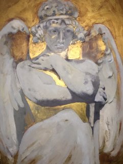 Angel DI Capri 2011 28x38 Original Painting - Margaret Vega Angel DI Capri 2011 28x38 Original Painting - Margaret Vega