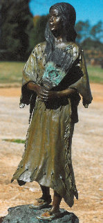 Tahtayween - The Shoshone Windwoman Bronze Sculpture 1983 21 in Sculpture - Vel Miller Tahtayween - The Shoshone Windwoman Bronze Sculpture 1983 21 in Sculpture - Vel Miller
