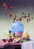 Blue Vase With Fruits 2010 19x14 Original Painting by Vena Grebenshikov - 0
