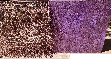 Purple Mixed Media Sculpture 1988 48 in Sculpture - Susan Venable Purple Mixed Media Sculpture 1988 48 in Sculpture - Susan Venable
