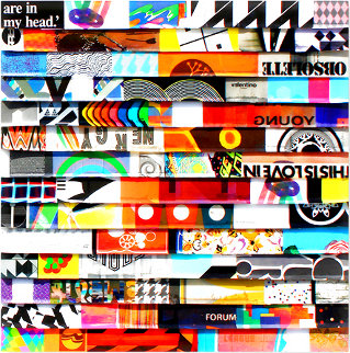 Blitz 50 2014 30x30 Original Painting - James Verbicky Blitz 50 2014 30x30 Original Painting - James Verbicky