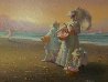 Sunset Beach 1984 35x40 Original Painting by James Verdugo - 1