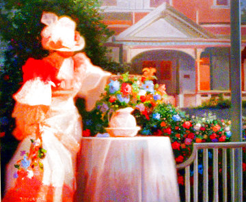 Reflections in Pastels 1985 40x46 Original Painting - James Verdugo Reflections in Pastels 1985 40x46 Original Painting - James Verdugo