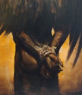 Freedom As Illusion 38x26 Original Painting by Sequoia C. Versillee - 1 Freedom As Illusion 38x26 Original Painting by Sequoia C. Versillee - 1