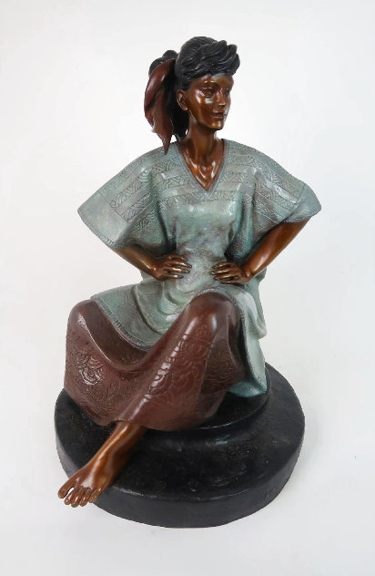 Marcella Bronze Sculpture 1989 19 in Sculpture by Victor Gutierrez