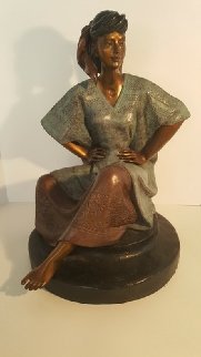 Marcella Bronze Sculpture 1989 19 in Sculpture - Victor Gutierrez