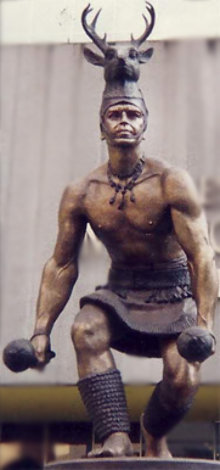 Danza Del Venado (Dance of the Deer) Bronze Sculpture Sculpture - Victor Gutierrez