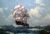 U.S.S.  Constitution - Old Ironsides With Remarque 1987 Limited Edition Print by Charles Vickery - 0
