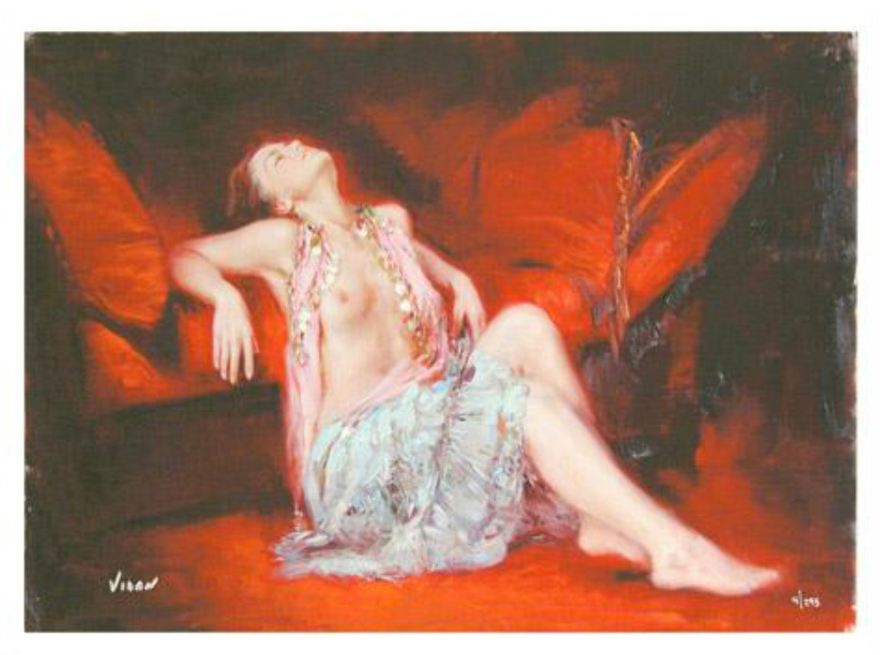 Restful Recline (Untitled #11) Limited Edition Print by Vidan Restful Recline (Untitled #11) Limited Edition Print by Vidan