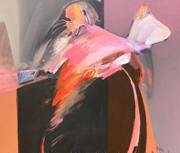 Morning Sing 1981 41x31 Original Painting - Veloy Vigil Morning Sing 1981 41x31 Original Painting - Veloy Vigil