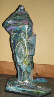 Earth and Cedar Bronze Sculpture 1995 16 in Sculpture - Veloy Vigil Earth and Cedar Bronze Sculpture 1995 16 in Sculpture - Veloy Vigil