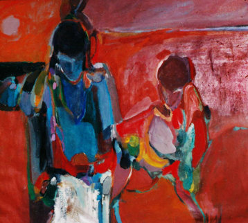 Possession with Broken Wing 1989 30x40 Original Painting - Fritz Scholder Possession with Broken Wing 1989 30x40 Original Painting - Fritz Scholder