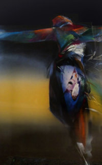 Desert At Night 1990 64x44 Super Huge Works on Paper (not prints) - Veloy Vigil Desert At Night 1990 64x44 Super Huge Works on Paper (not prints) - Veloy Vigil