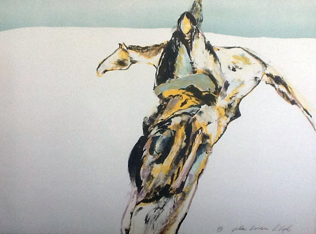 Yellow Horse PP 1978 Limited Edition Print by Veloy Vigil