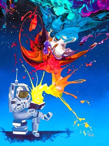 Power of Knowledge 2021 Embellished Giclee on Canvas Limited Edition Print - Kevin 