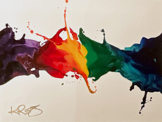 Forged by Passion (Rainbow) 2022 Mixed Media on Canvas by Kevin