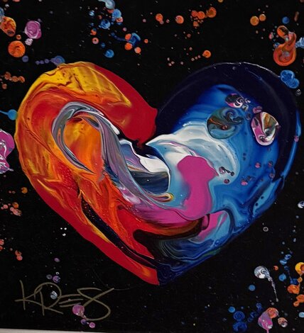 I Love Hue 2021-  21x22 - Acrylic on Canvas Original Painting - Kevin 