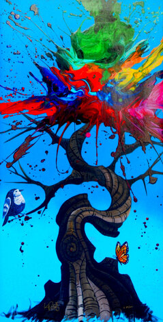Compelled by Individualism - Framed Embellished Giclee on Canvas Limited Edition Print - Kevin 