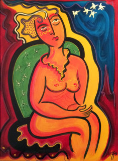 Untitled Painting 1999 36x28 Huge Original Painting - Silvio Vigliaturo Untitled Painting 1999 36x28 Huge Original Painting - Silvio Vigliaturo