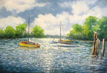 Yankee 20x30 Florida 26x36 Original Painting - John Vignari Yankee 20x30 Florida 26x36 Original Painting - John Vignari