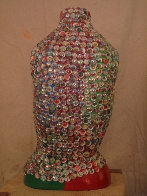 Maria Quatro Sculptural Mosaic with Glass Beads 25 in Sculpture by Kay Villalobos - 1 Maria Quatro Sculptural Mosaic with Glass Beads 25 in Sculpture by Kay Villalobos - 1