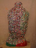 Maria Quatro Sculptural Mosaic with Glass Beads 25 in Sculpture by Kay Villalobos - 1