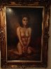 Untitled Nude Portrait 35x23 Original Painting by Larry Garrison Vincent - 1