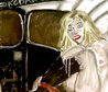 Courtney Black Cab 2004 20x16 Original Painting by Stella Vine - 0