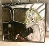 Courtney Black Cab 2004 20x16 Original Painting by Stella Vine - 1