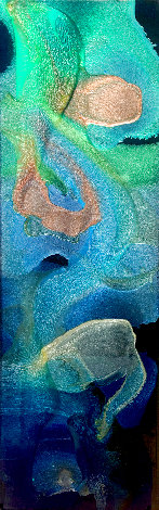 Under the Blue Sea 2010 54x18 - Huge Original Painting - Elan Vital