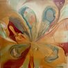 Floral Delight 2011 45x45 - Huge - Signed Twice Original Painting by Elan Vital - 2 Floral Delight 2011 45x45 - Huge - Signed Twice Original Painting by Elan Vital - 2