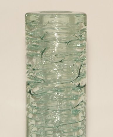 Skrdlovice Unique Glass Whirlpool  Vase 1968 13 in Sculpture - Frantisek Vizner