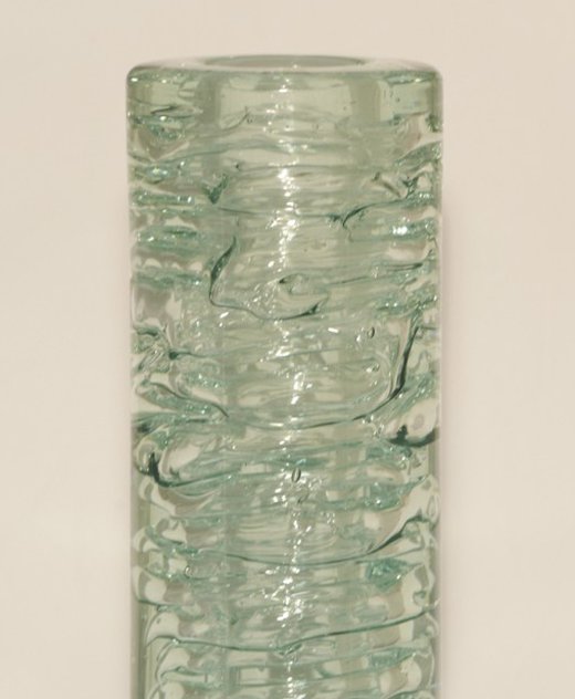 Skrdlovice Unique Glass Whirlpool  Vase 1968 13 in Sculpture by Frantisek Vizner
