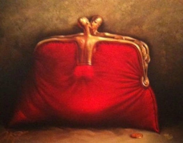 Red Purse 2007 Limited Edition Print by Vladimir Kush Red Purse 2007 Limited Edition Print by Vladimir Kush