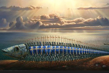 Crusaders 2007 Limited Edition Print - Vladimir Kush Crusaders 2007 Limited Edition Print - Vladimir Kush