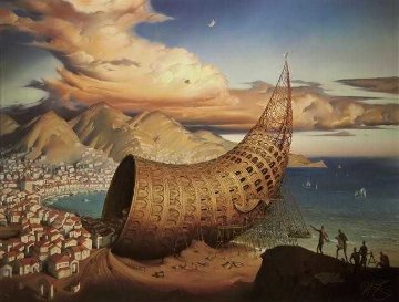 Horn of Babel 2011 Limited Edition Print - Vladimir Kush Horn of Babel 2011 Limited Edition Print - Vladimir Kush
