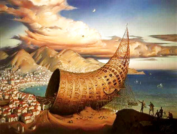 Horn of Babel 2011 Limited Edition Print - Vladimir Kush Horn of Babel 2011 Limited Edition Print - Vladimir Kush