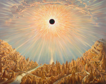 Eclipse Super Huge Limited Edition Print - Vladimir Kush Eclipse Super Huge Limited Edition Print - Vladimir Kush
