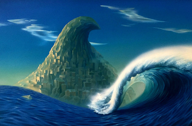 Wave Original Painting by Vladimir Kush
