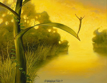 Waiting For Luck Limited Edition Print - Vladimir Kush Waiting For Luck Limited Edition Print - Vladimir Kush