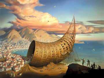 Horn of Babel Limited Edition Print - Vladimir Kush Horn of Babel Limited Edition Print - Vladimir Kush