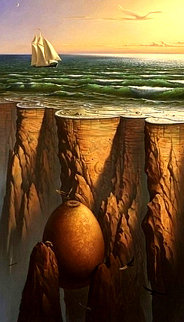Journey Along the Edge of the Earth Limited Edition Print - Vladimir Kush Journey Along the Edge of the Earth Limited Edition Print - Vladimir Kush