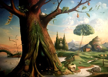 Tree of Life 2015 Super Huge 42x56 Limited Edition Print - Vladimir Kush Tree of Life 2015 Super Huge 42x56 Limited Edition Print - Vladimir Kush