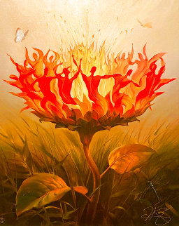 Fiery Dance 2001 Limited Edition Print - Vladimir Kush Fiery Dance 2001 Limited Edition Print - Vladimir Kush