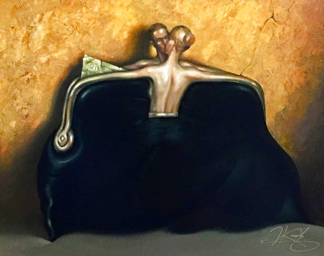 Purse (Black) 1999 17x20 Limited Edition Print - Vladimir Kush Purse (Black) 1999 17x20 Limited Edition Print - Vladimir Kush