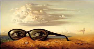 Forgotten Sunglasses Limited Edition Print - Vladimir Kush Forgotten Sunglasses Limited Edition Print - Vladimir Kush