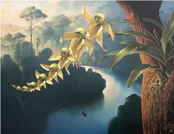 Orchid Family Rollercoaster Limited Edition Print - Vladimir Kush Orchid Family Rollercoaster Limited Edition Print - Vladimir Kush