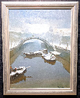 Yauza River 1988 35x28 Moscow, Russia Original Painting by Vladimir Kush - 1 Yauza River 1988 35x28 Moscow, Russia Original Painting by Vladimir Kush - 1