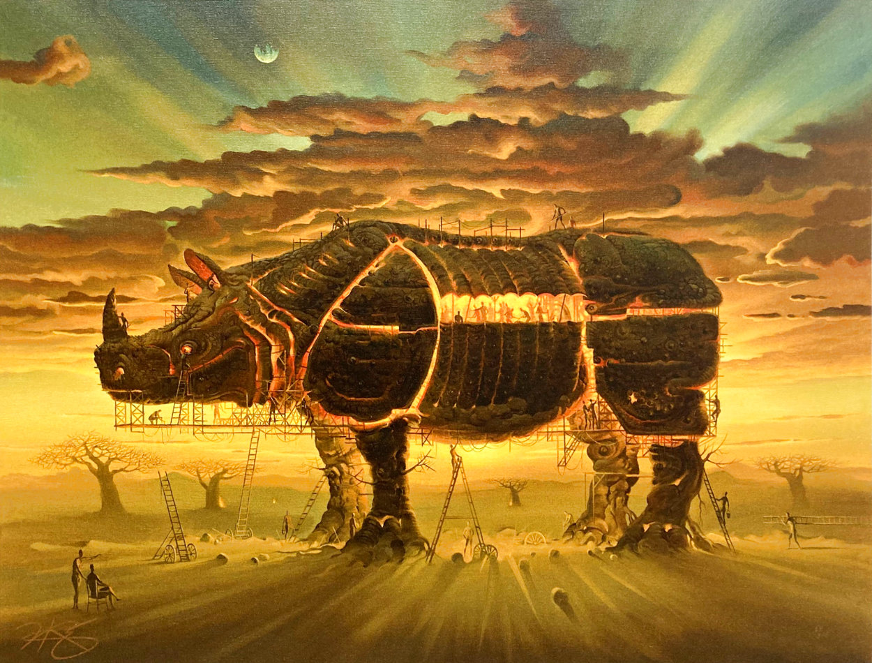 Trojan Horse Limited Edition Print by Vladimir Kush