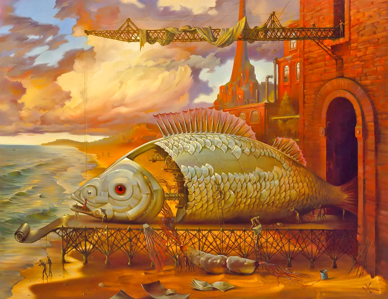Deep Sea Project  1996 - Early Limited Edition Print by Vladimir Kush